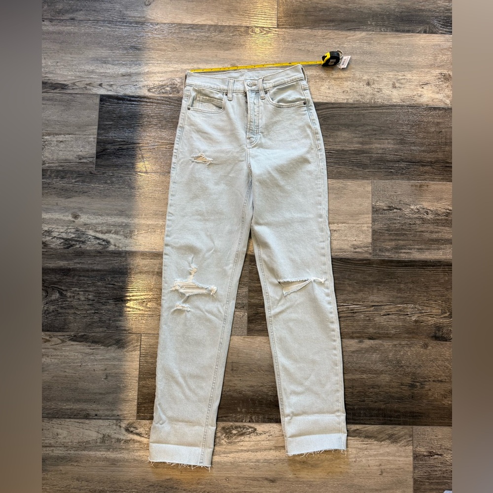 Old Navy High Rise Light Blue Distressed Jeans